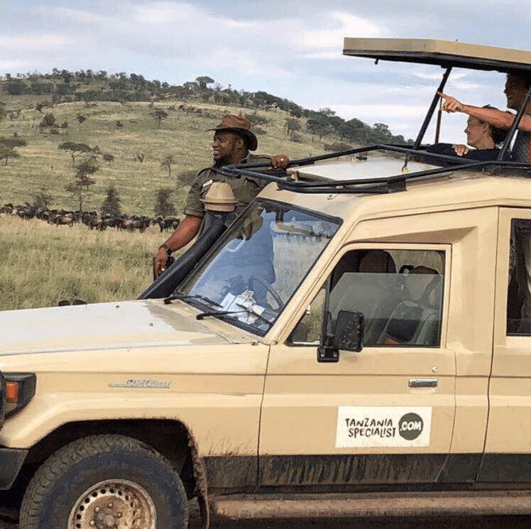 Tanzania Specialist auf Safari im Safari jeep