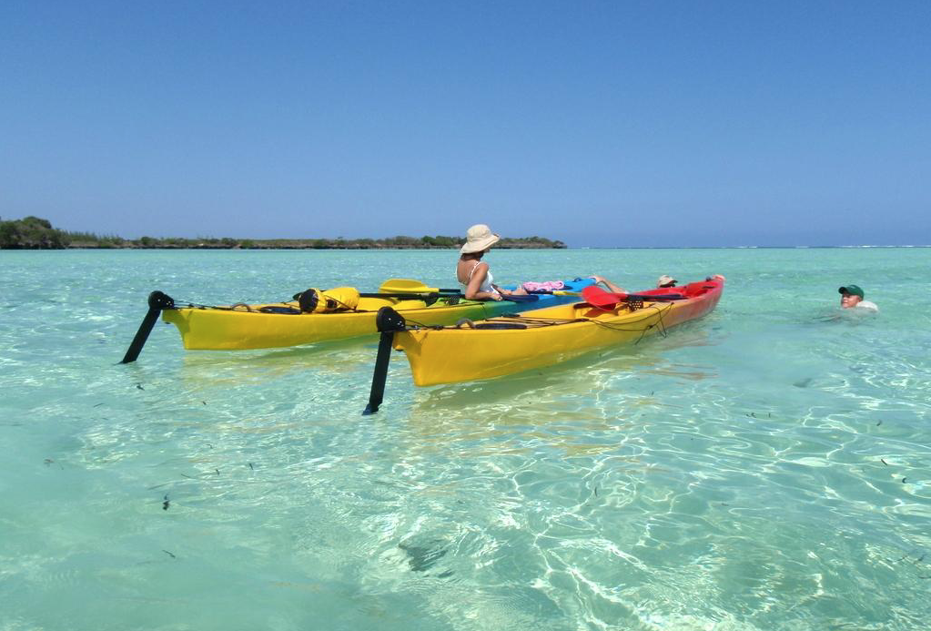 Kajak fahren auf Pemba Island