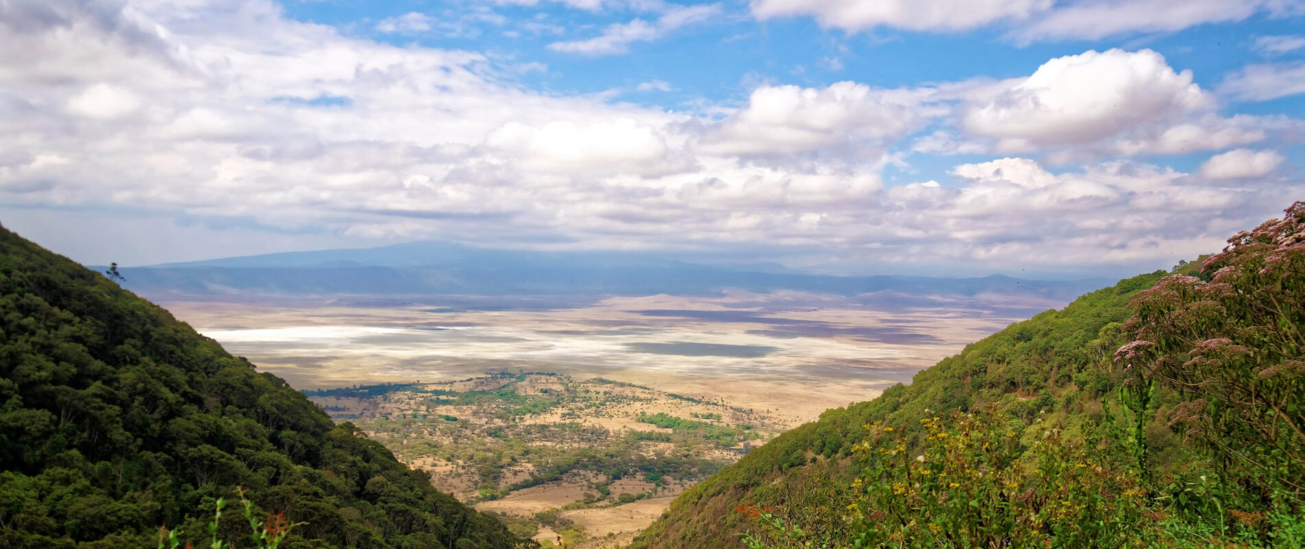 Blick auf den Ngorongoro Krater