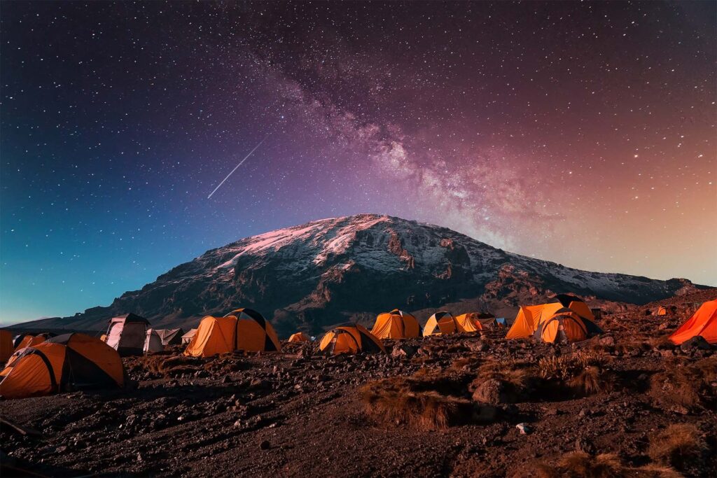 Camp während der Kilimandscharo-Besteigung